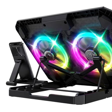 Rgb Fanlı Laptop Soğutma Standı Usb Girişli Notebook Yükseltici
