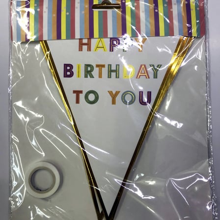 Happy Birthday To You Flama Bayrak Süs