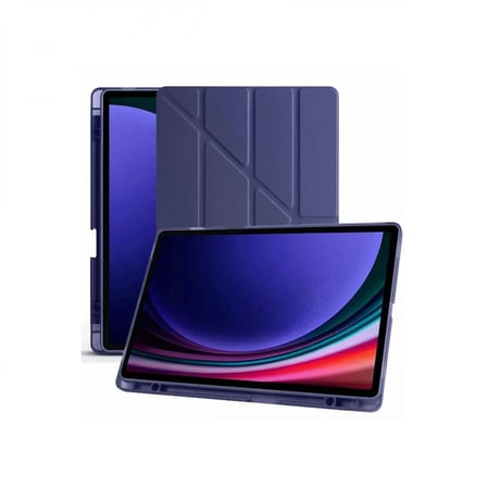 Samsung Galaxy X610 Tab S9 Fe Plus 12 4 Kilif Kalemlikli Mars Tablet Kilifi Lacivert
