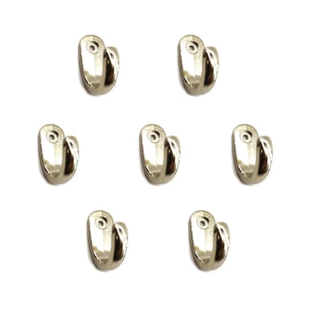 Büyük Tekli Fincan Askı, Dekor Askısı - Nikel, 12x23x30 Mm