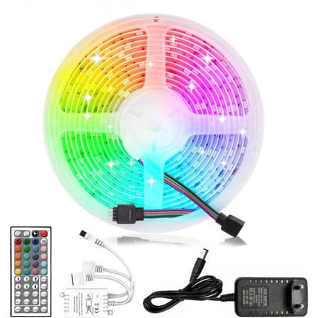 Led Strip Rgb 5 Metre Çok Renkli Kumandalı Şerit Led Işık Seti