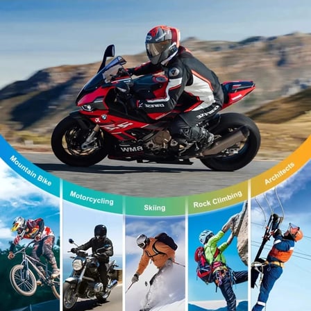 Q28 Motosiklet Kask Bluetooth Kulaklık 1080p Kamera Interkom Kulaklık Su Geçirmez Intercom