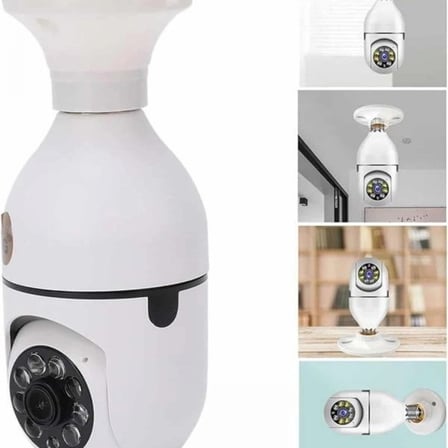 Wifi Güvenlik Kamerası Çift Kameralı Ampule Takılabilir Sensörlü