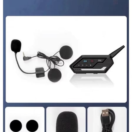 Bt62 Motosiklet Kask Kulaklığı Bluetooth Intercom 2 Intercom Bağlantılı
