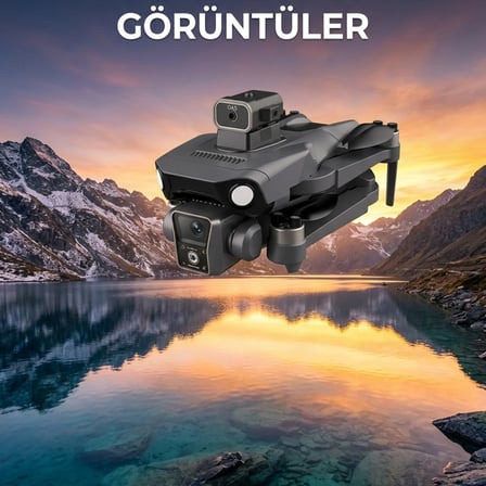 Çift Kameralı Gps Drone Geniş Açılı Havadan Görüntüleme Sistemi
