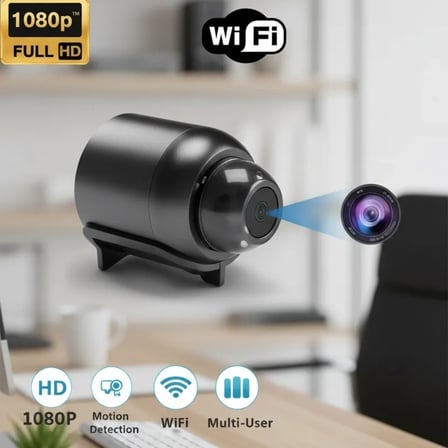 1080p Hd Wifi Mini Kamera 120° Geniş Açı Gece Görüşü Manyetik 360° Döner Tf Kart Destekli