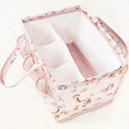 Baby Kullanımı Kolay Desenli Taşınabilir Bakım Çantası (pembe)