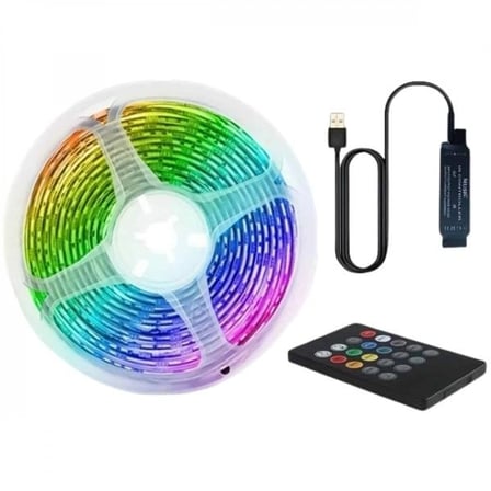Rgb Şerit Led 10 Metre Led Işık Kumanda İle Kontrol Rgb