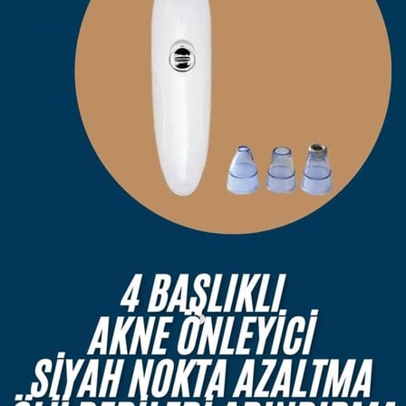 Yeni Nesil Vakumlu Pilli Siyah Nokta Ve Yüz Temizleme Cihazı 4 Başlıklı