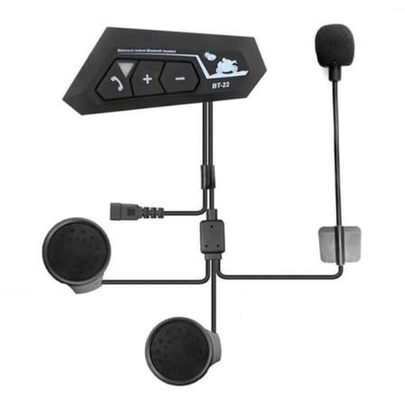 Bt22 Kask Kulaklık Bluetooth Motosiklet Kulaklık 5.0 Bluetooth Interkom Motorsiklet Kulaklık