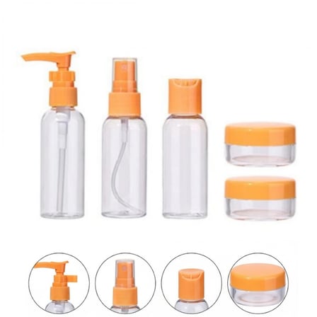 Seyahat İçin 5’li Şeffaf Kozmetik Kap Seti 30 Ml