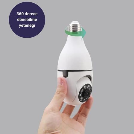 Akıllı Duy Kamera 360 Derece Dönebilir Ve Ptz Teknolojili