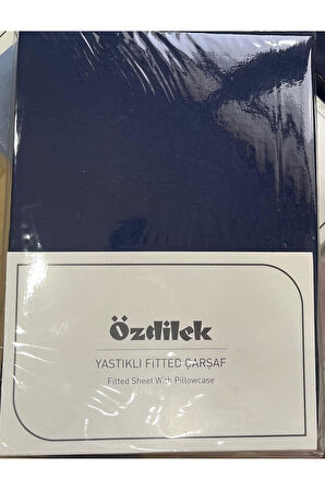 Özdilek Colurist Lastikli Fitted Çift Kişilik Çarşaf Takımı 160 x 200 +30 Cm ( 30 Cm Yükseklik ) İndigo