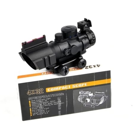 Spıke 4x32 Kırmızı Işıklı  Dürbünü 4x32