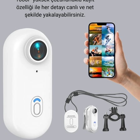 1080p Suya Dayanıklı Aksiyon Spor Kamerası 120° Geniş Açı Ve Wifi Destekli
