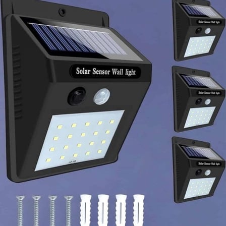 Solar Lamba Giriş, Bahçe Yol Avlu Hareket Sensörlü Led Parlak Gece Su Geçirmez