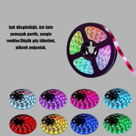 Renkli Smart Led Şerit – Suya Dayanıklı, Esnek, Enerji Tasarruflu