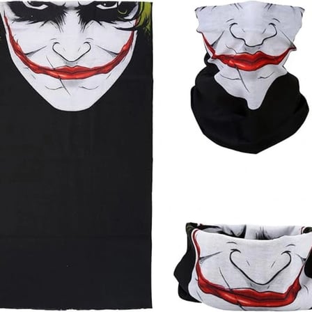 Joker Desenli Çok Amaçlı Buff – Yüz, Boyun Ve Bandana Maskesi 5 No