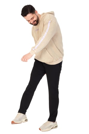 Erkek "WHAT??" Baskılı Kapüşonlu Hoodie  %100 Pamuklu Uzun Kollu
