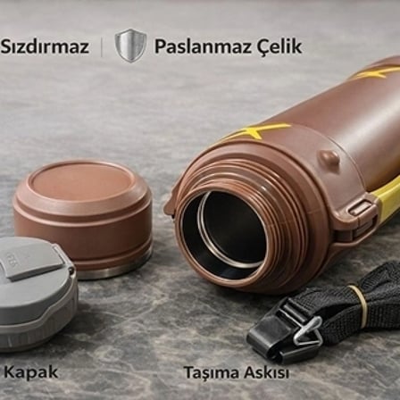 Mszm 2500 Ml Çift Katmanlı Vakumlu Paslanmaz Çelik Termos Alk4638