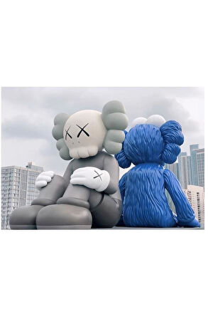 LAMEDORE KAWS KARL AND FROG KRISTAL TABLO 2  100*70