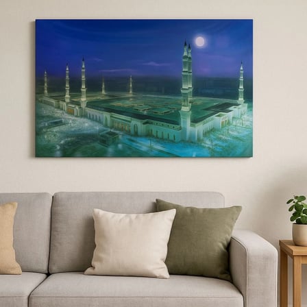 Mescid-i Nebevi Duvar Tablosu Resmi - İslami Hediye Seçeneği 40x60 Cm