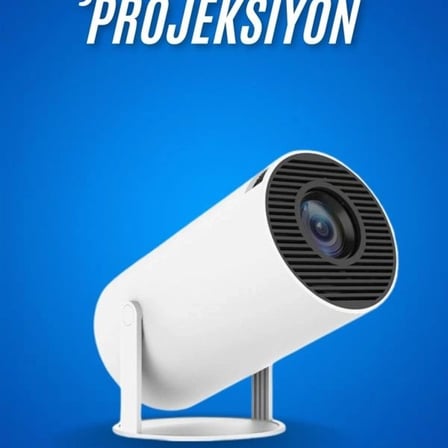 Sinema Projektörü Android Hdmı Usb Wifi Ses Çıkışlı Ayaklı Projeksiyon Taşınabilir