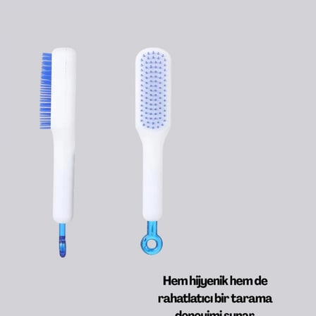 Otomatik Temizlemeli Saç Fırçası – Ergonomik Tasarım, Masaj Etkili, Elektriklenmeyi Önleyici