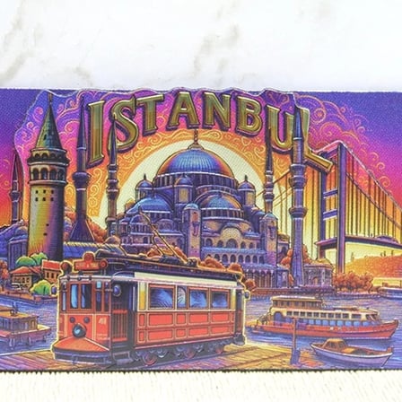 Ahşap İstanbul Temalı Magnet Alk4359