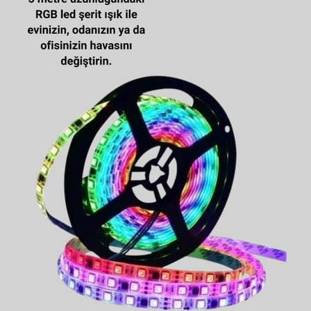Pratik Kurulumlu 5 Metre Kumandalı Şerit Led