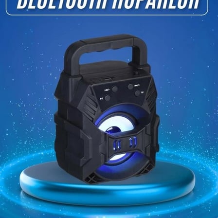 Işıklı Bluetooth Hoparlör Ses Bombası Taşınabilir Yüksek Ses Kaliteli Radyo Özelliği