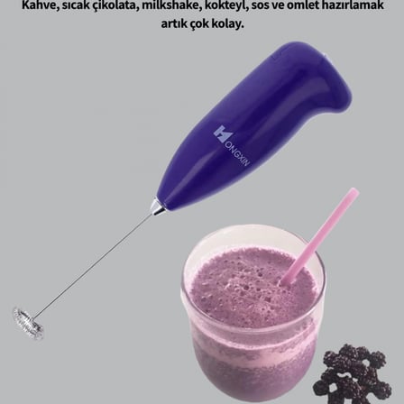 Frappe Ve Cappuccino Maker – Taşınabilir Pilli Köpürtücü Mikser