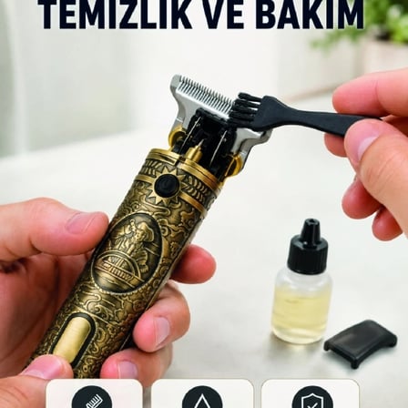 Erkek Bakım Tıraş Makinesi 1500 Mah Lityum Batarya 1 Mm 2 Mm 3 Mm Taraklı