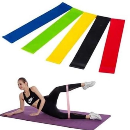 Aerobik Bant 5 Li Pilates Yoga Bandı *