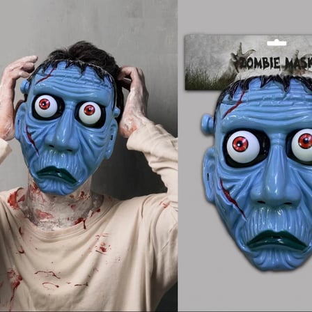 Frankenstein Temalı Sallanan Oynar Gözlü Maske