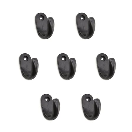 Büyük Tekli Fincan Askı, Dekor Askısı - Siyah, 12x23x30 Mm