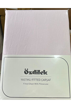 Özdilek Colurist Lastikli Fitted Çift Kişilik Çarşaf Takımı 160 x 200 +30 Cm ( 30 Cm Yükseklik ) Pudra
