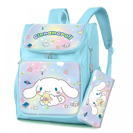 Sanrio Kuromi Cinnamoroll Hello Kitty My Melody Sırt Çantası ve Kalem Kutu Seti