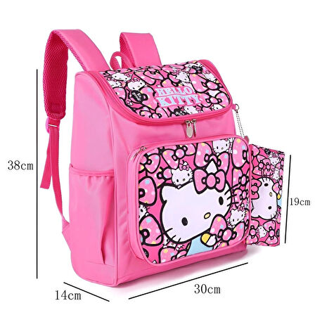 Sanrio Kuromi Cinnamoroll Hello Kitty My Melody Sırt Çantası ve Kalem Kutu Seti