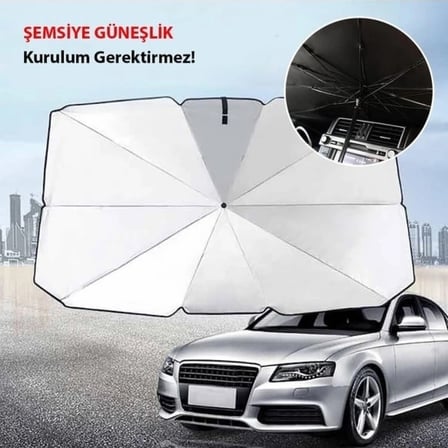 Araba Güneş Gölge Koruyucu Şemsiye Oto Ön Cam Güneşlik(145cm*79cm)