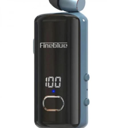 Fineblue F580 Dijital Göstergeli Makaralı Titreşimli Bluetooth Kulaklık Mavi