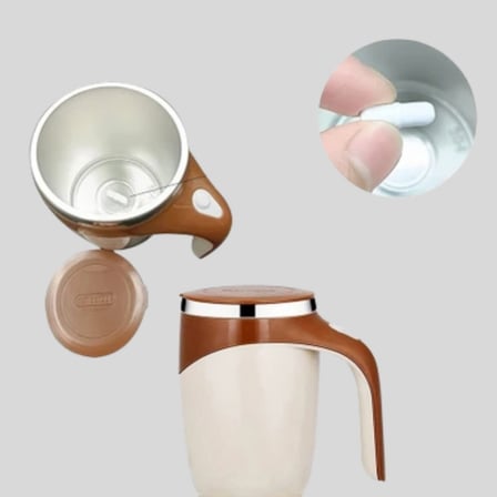 Paslanmaz Çelik Şarjlı Karıştırma Kupa – Otomatik Manyetik Blender Fincan