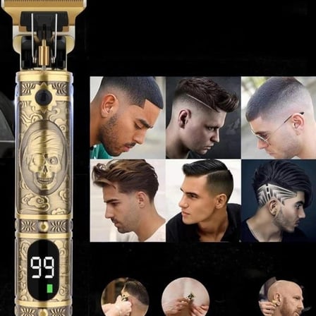 Tıraş Makinesi Şarjlı Profesyonel Saç Kesme Makinesi Gold Çizik Tıraş
