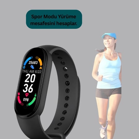 Titreşimli Bildirimli Akıllı Saat – Uyku Analizi Ve Spor Modlarıyla