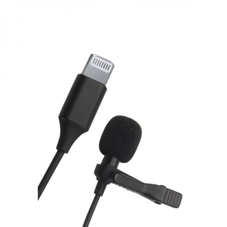 Lightning 2 Metre Double Mikrofon - Siyah
