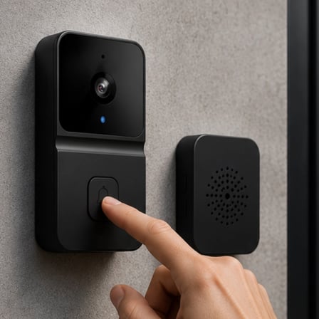 Mobil Kontrollü Wifi Kapı Zili Kameralı Ev Güvenlik Çözümü Yeni Nesil