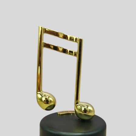 Altın Nota Figürlü Müzik Kutusu