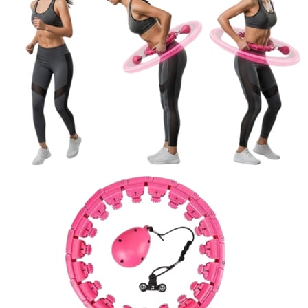 Evde Spor İçin Akıllı Hula Hoop Çemberi Bel İnceltici Mor