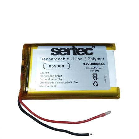 Sertec 855080 3.7v 4000mah Li-polymer Pil (devreli/1.5a)