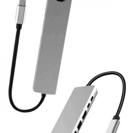 8 Port Çoklayıcı Macbook Ile Uyumlu Çoğaltıcı Type-c Dönüştürücü Tf Sd Kart